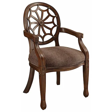 Savannah Spider Back Animal Print Chair